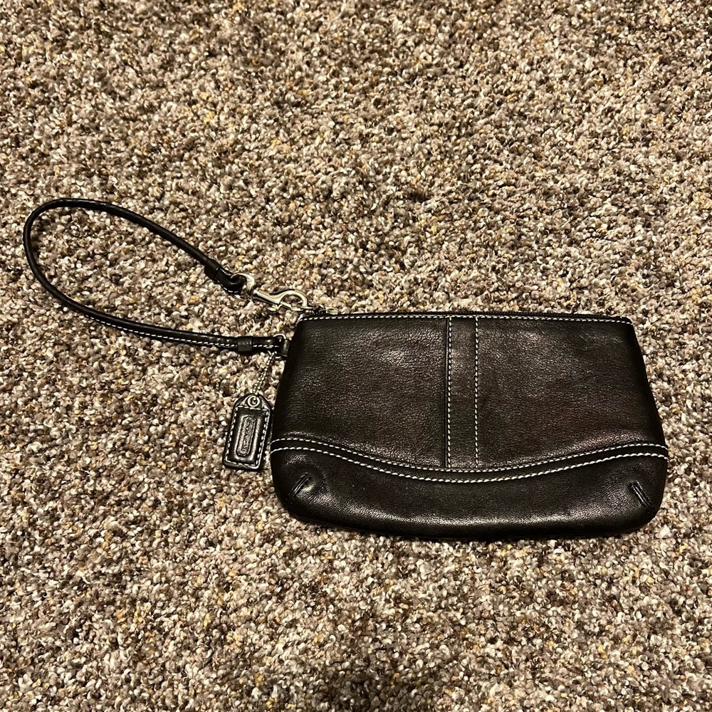 Coach Black Wristlet